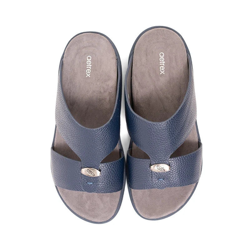 Aetrex Men's Orthopedic Hybrid Sandals - Navy