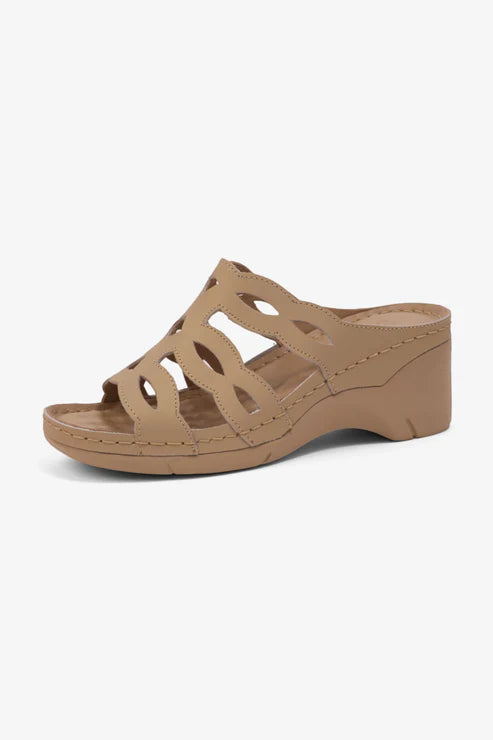 COMFORT PLUS LADIES SANDALS BEIGE - CP412