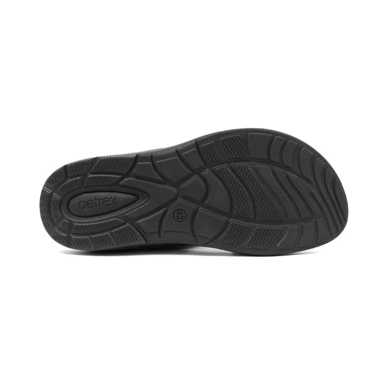 Aetrex Men's Orthopedic Hybrid Sandals - Black