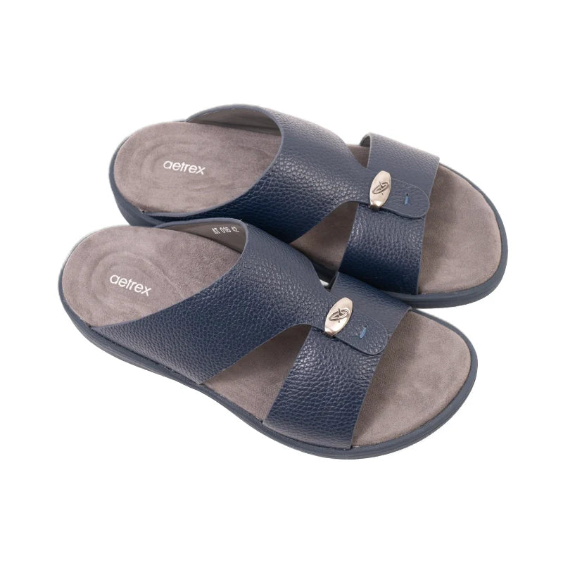 Aetrex Men's Orthopedic Hybrid Sandals - Navy