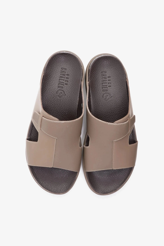 UOMO CAVALIER CLASSIC TRADITIONAL ARAB SANDALS BUCKLE STRAPS STONE - Seventy7