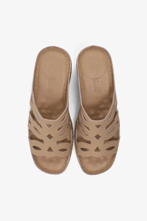 COMFORT PLUS LADIES SANDALS BEIGE - CP412