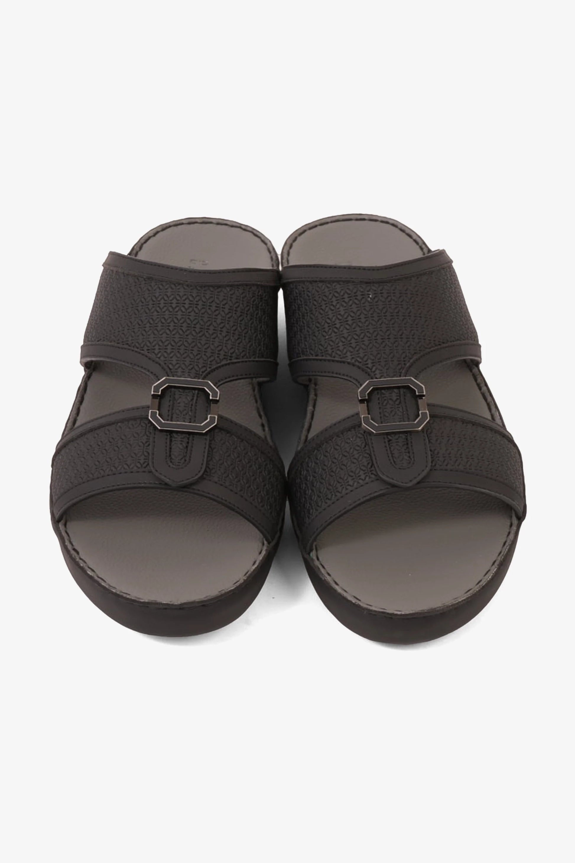 UOMO CAVALIER MEN'S PREMIUM ARABIC SANDALS BLACK - Seventy7