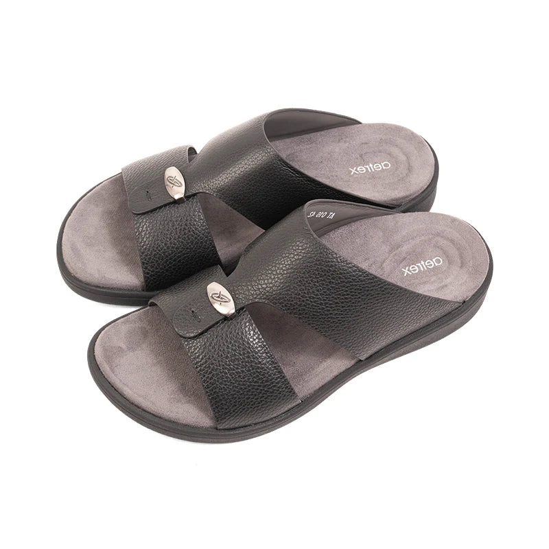 Aetrex Men's Orthopedic Hybrid Sandals - Black