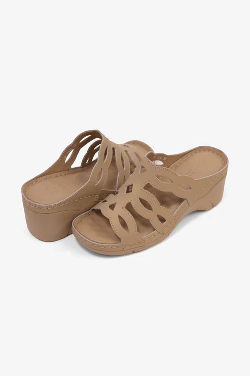 COMFORT PLUS LADIES SANDALS BEIGE - CP412