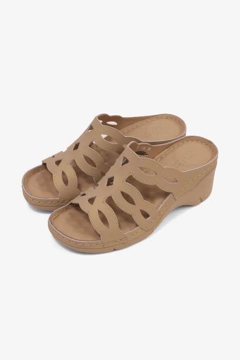 COMFORT PLUS LADIES SANDALS BEIGE - CP412