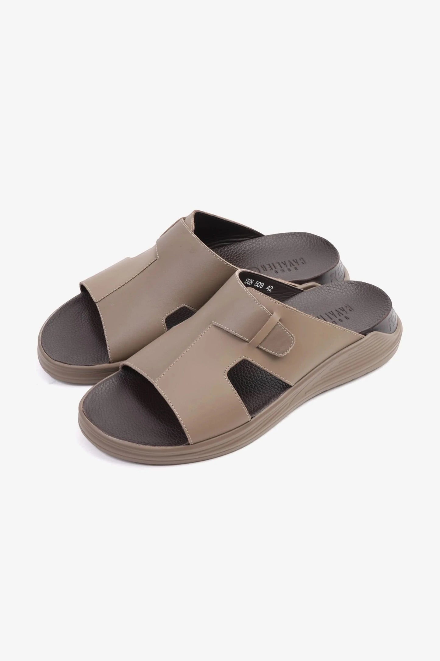 UOMO CAVALIER CLASSIC TRADITIONAL ARAB SANDALS BUCKLE STRAPS STONE - Seventy7