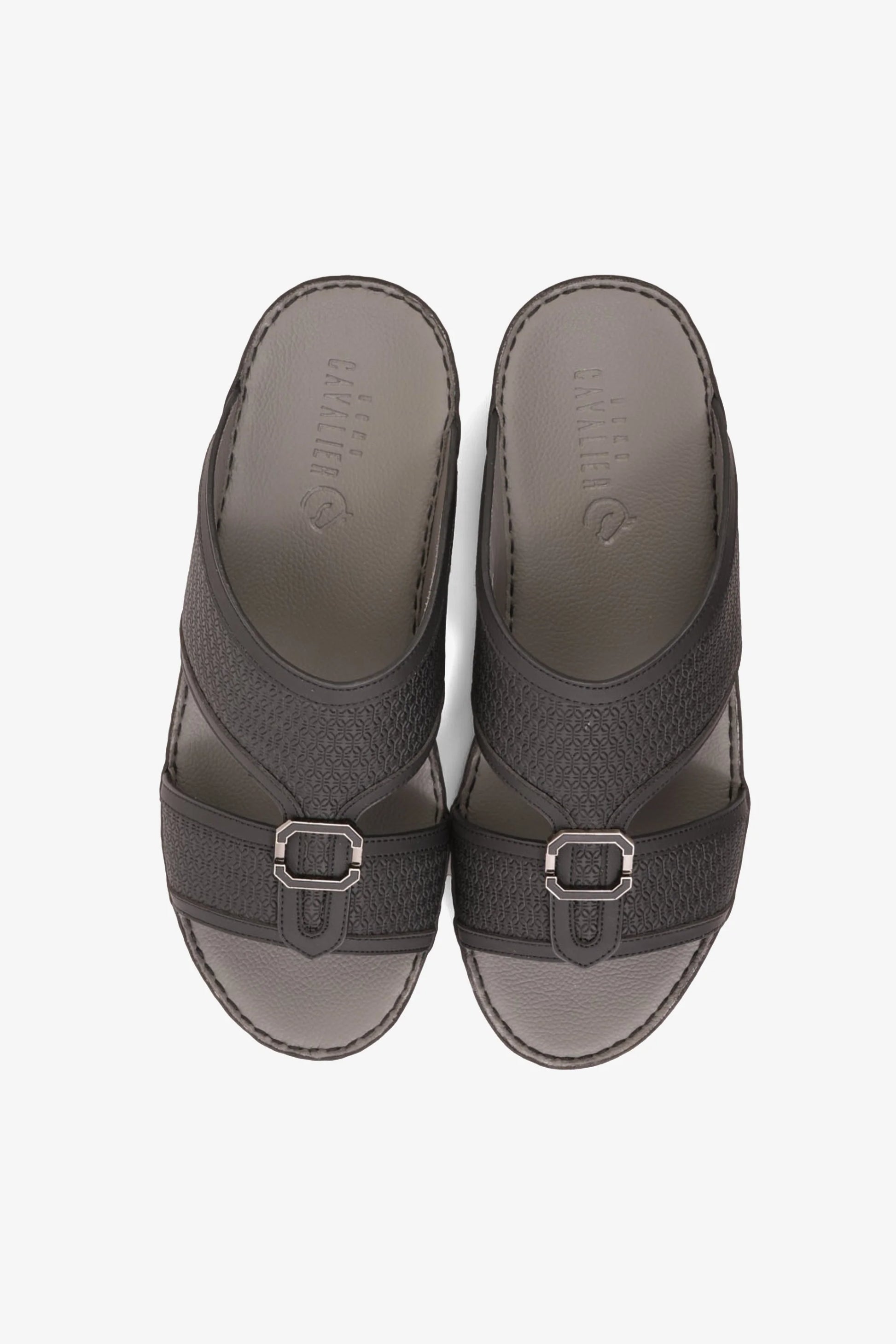 UOMO CAVALIER MEN'S PREMIUM ARABIC SANDALS BLACK - Seventy7