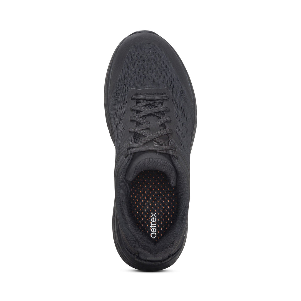 AETREX CHASE ARCH SUPPORT SNEAKERS BLACK/BLACK - Sole Therapy