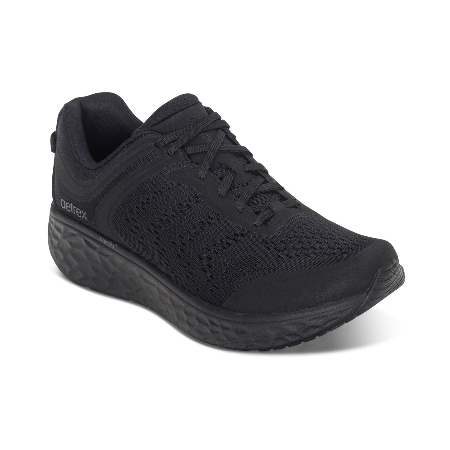 AETREX CHASE ARCH SUPPORT SNEAKERS BLACK/BLACK - Sole Therapy