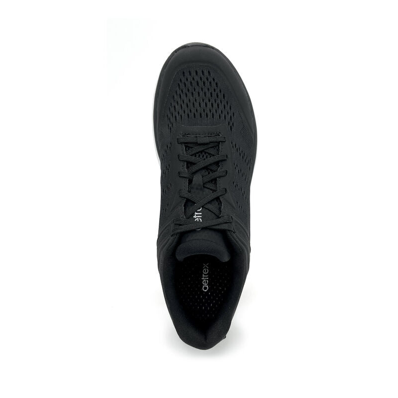 AETREX CHASE ARCH SUPPORT SNEAKERS BLACK/WHITE - Sole Therapy
