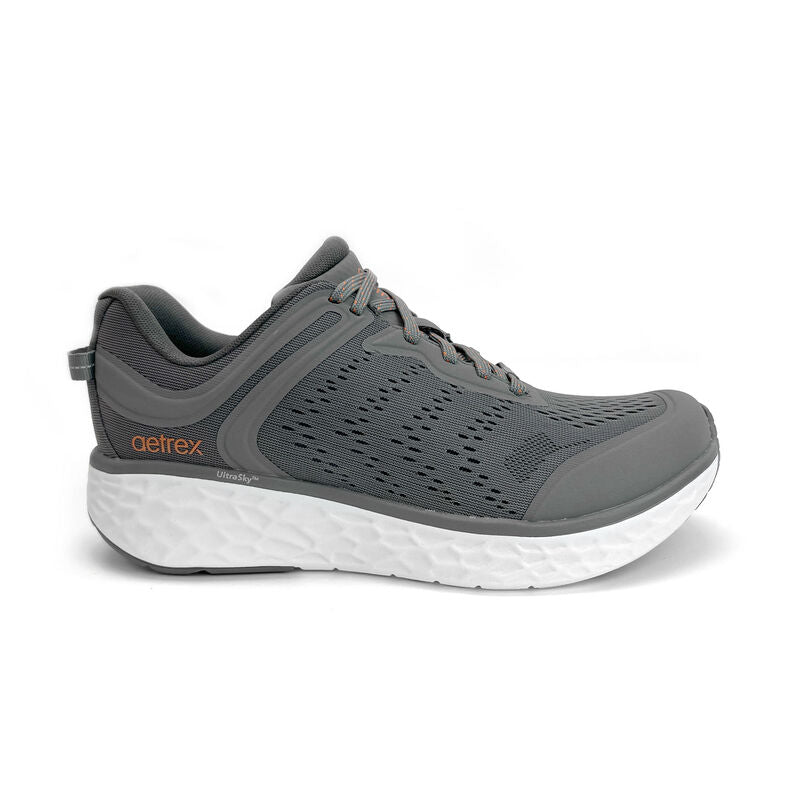 AETREX CHASE ARCH SUPPORT SNEAKERS GREY - Sole Therapy