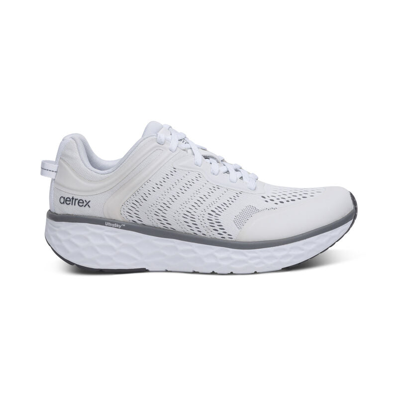 AETREX CHASE ARCH SUPPORT SNEAKERS WHITE - Sole Therapy