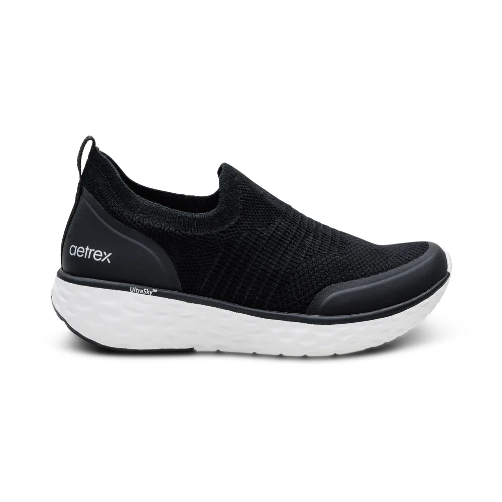 AETREX WOMENS DASH SPORTS SHOES BLACK