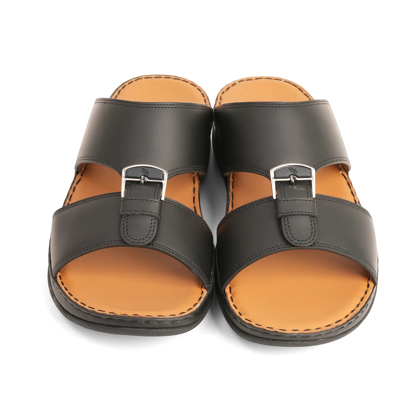 Aetrex Dual Trim Straps Men's Arabic Sandals - Black - Aetrex Middle East