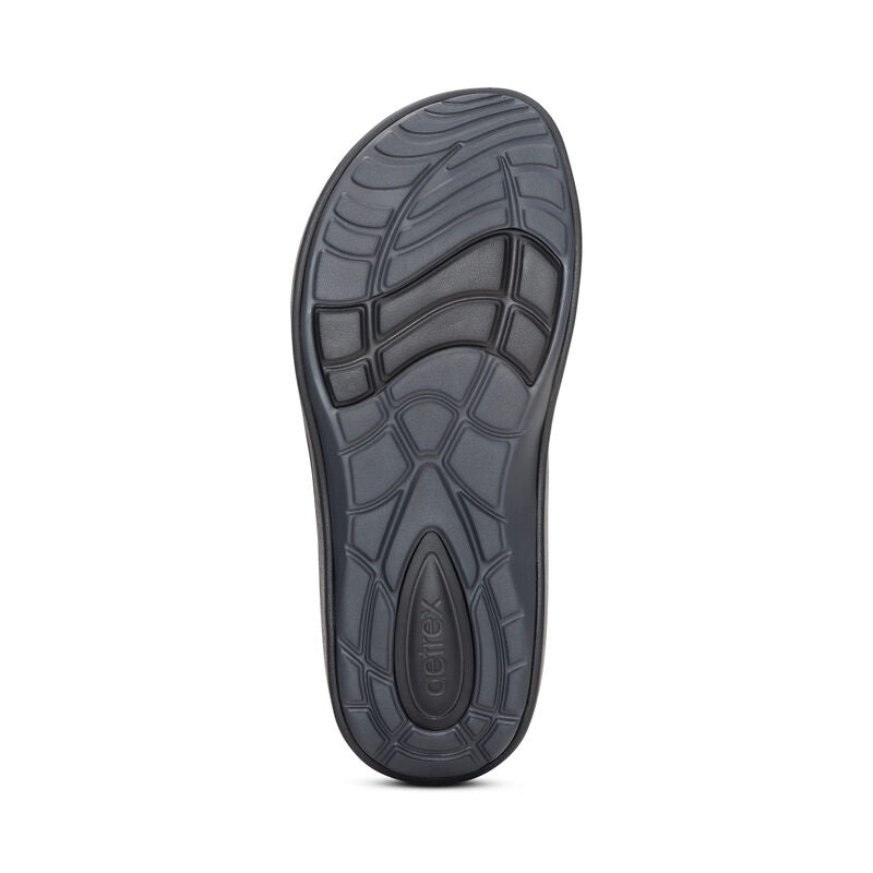 Aetrex Maui Flips Men Charcoal Camo - Sole Therapy