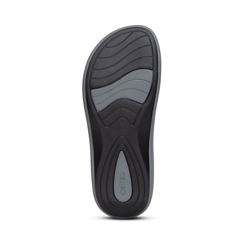 Aetrex Maui Flips Women - Grey - Sole Therapy