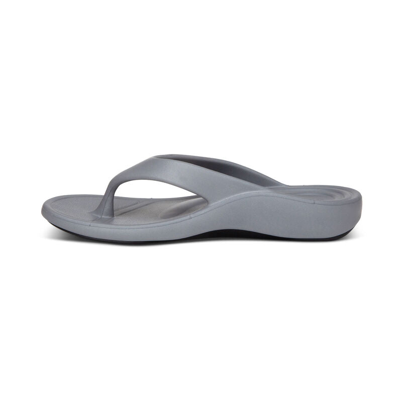 Aetrex Maui Flips Women - Grey - Sole Therapy