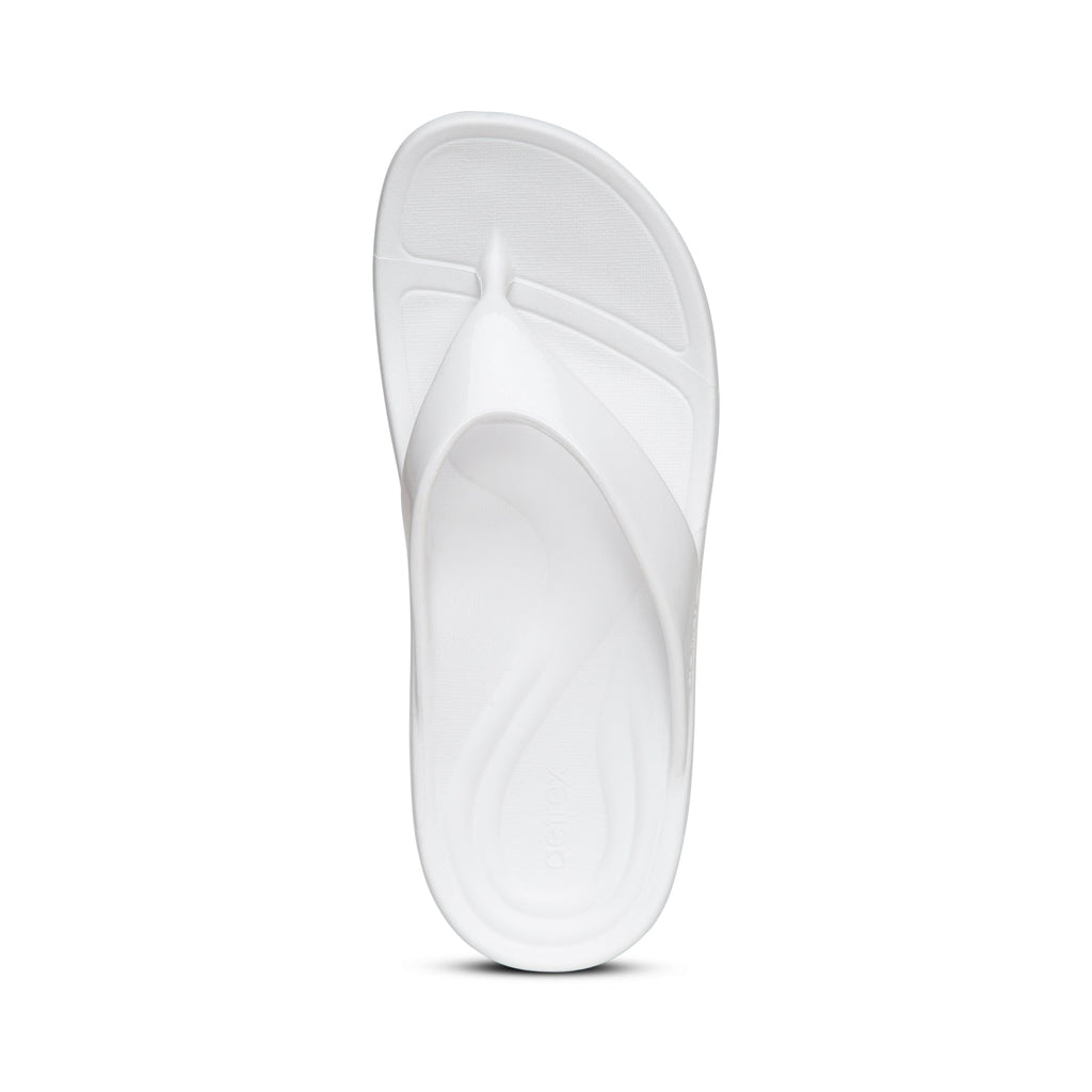 Aetrex Maui Flips Women - White - Sole Therapy
