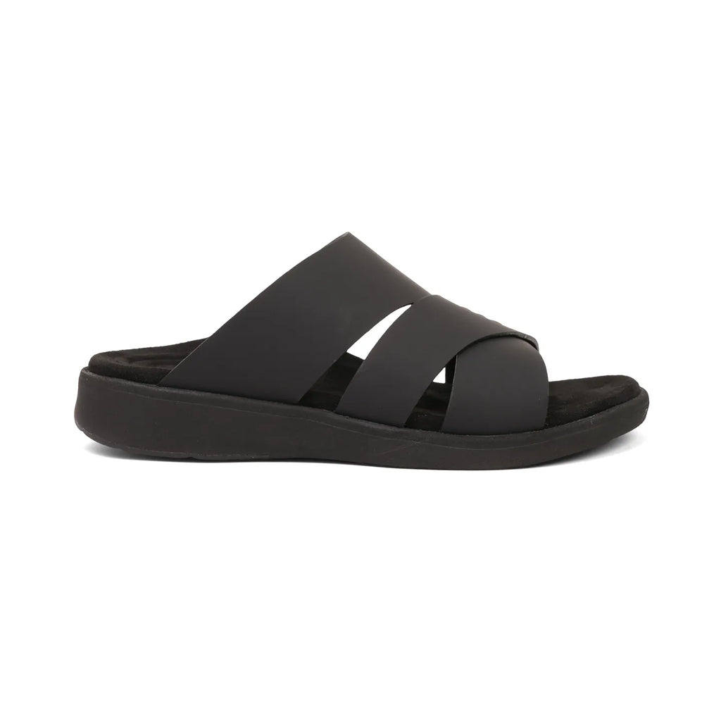 Aetrex Premium Comfort Foot Bed Arabic Sandals Black - Sole Therapy