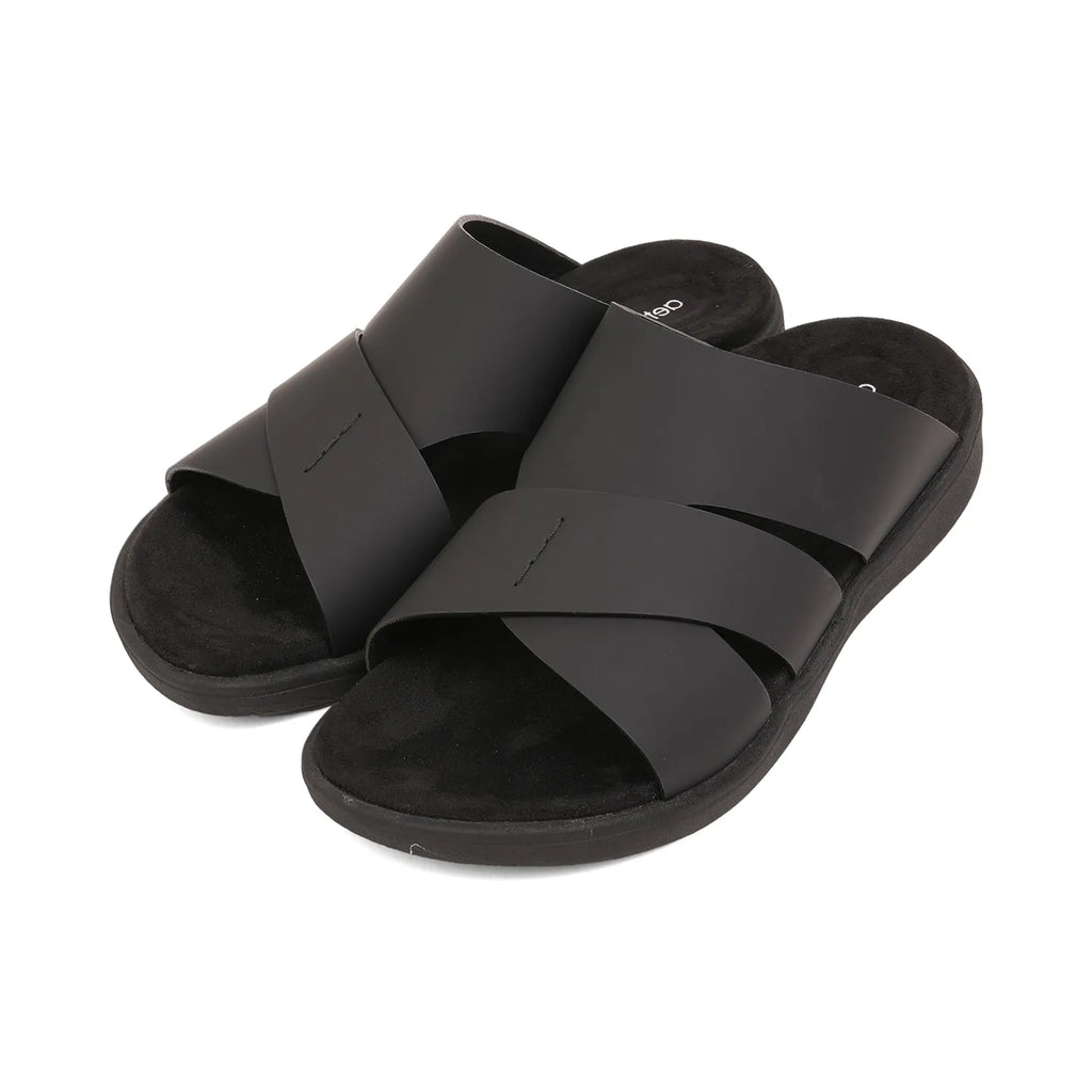 Aetrex Premium Comfort Foot Bed Arabic Sandals Black - Sole Therapy