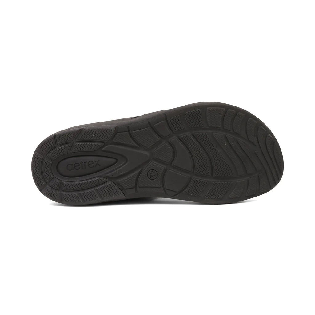 Aetrex Premium Comfort Foot Bed Arabic Sandals Black - Sole Therapy