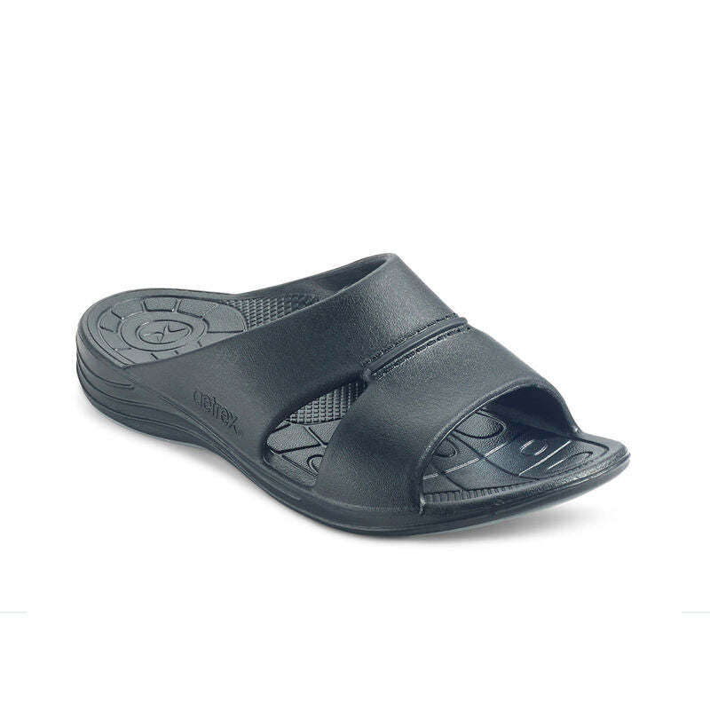 Bali Orthotic Slides Men Black - Sole Therapy
