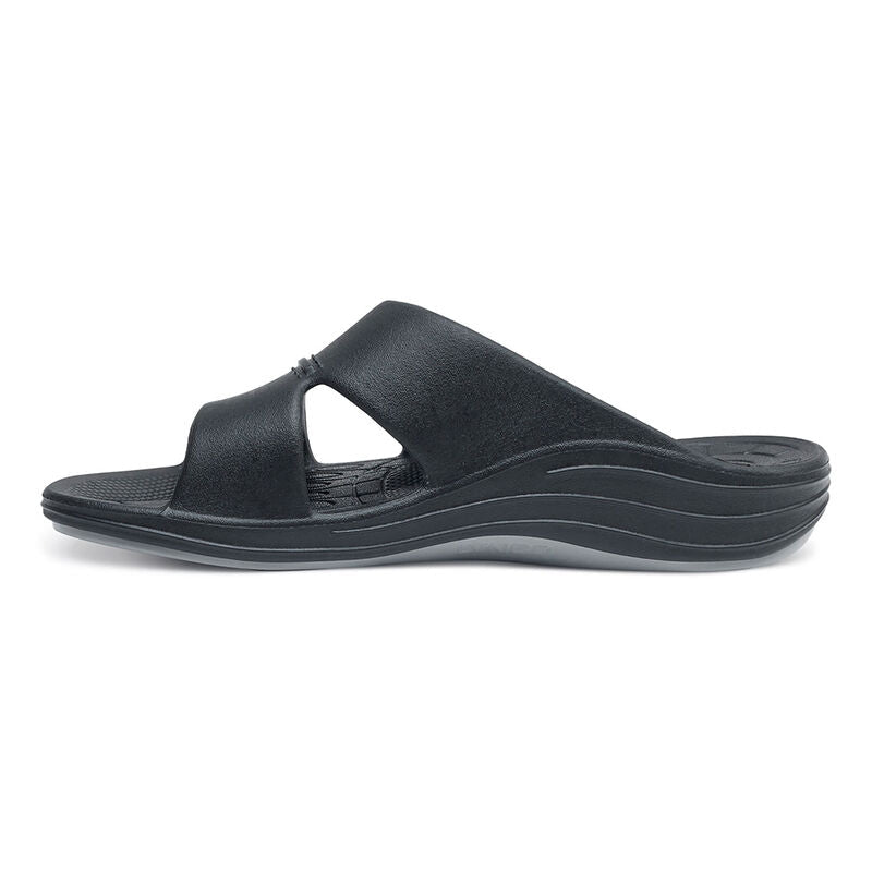 Bali Orthotic Slides Men Black - Sole Therapy