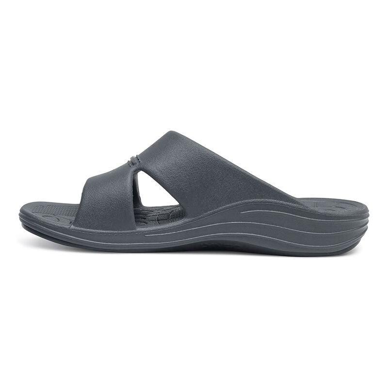 Bali Orthotic Slides Men Charcoal - Sole Therapy