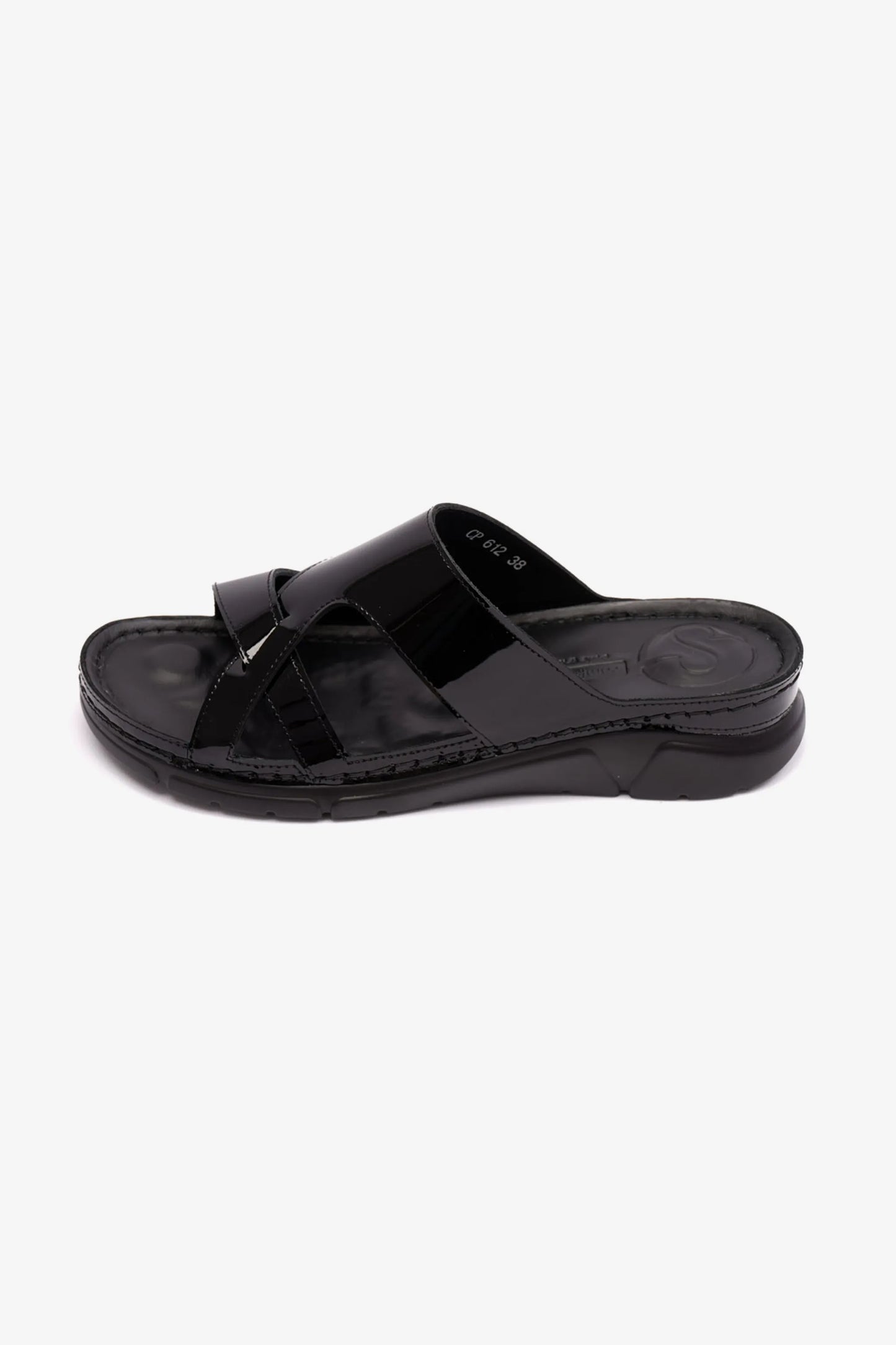 COMFORT PLUS LADIES SANDALS BLACK - 612