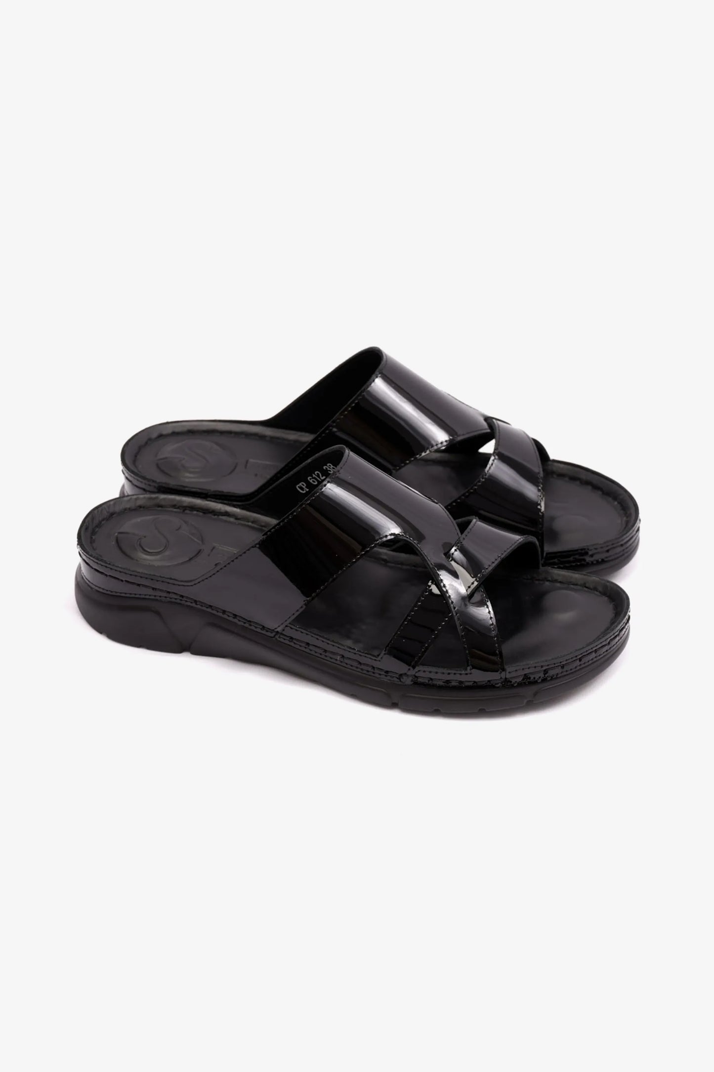 COMFORT PLUS LADIES SANDALS BLACK - 612