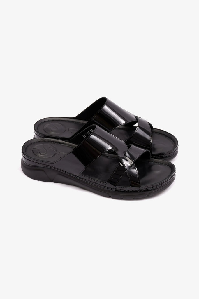 COMFORT PLUS LADIES SANDALS BLACK - 612