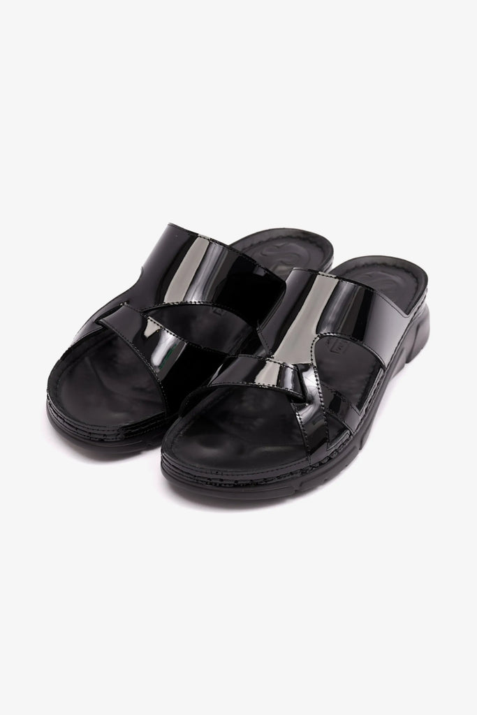 COMFORT PLUS LADIES SANDALS BLACK - 612