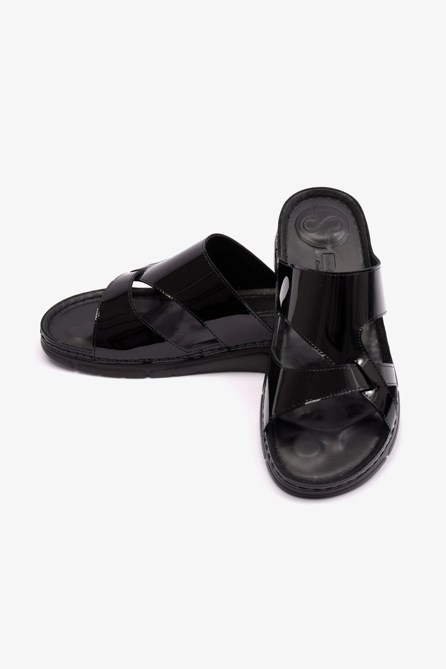 COMFORT PLUS LADIES SANDALS BLACK - 612
