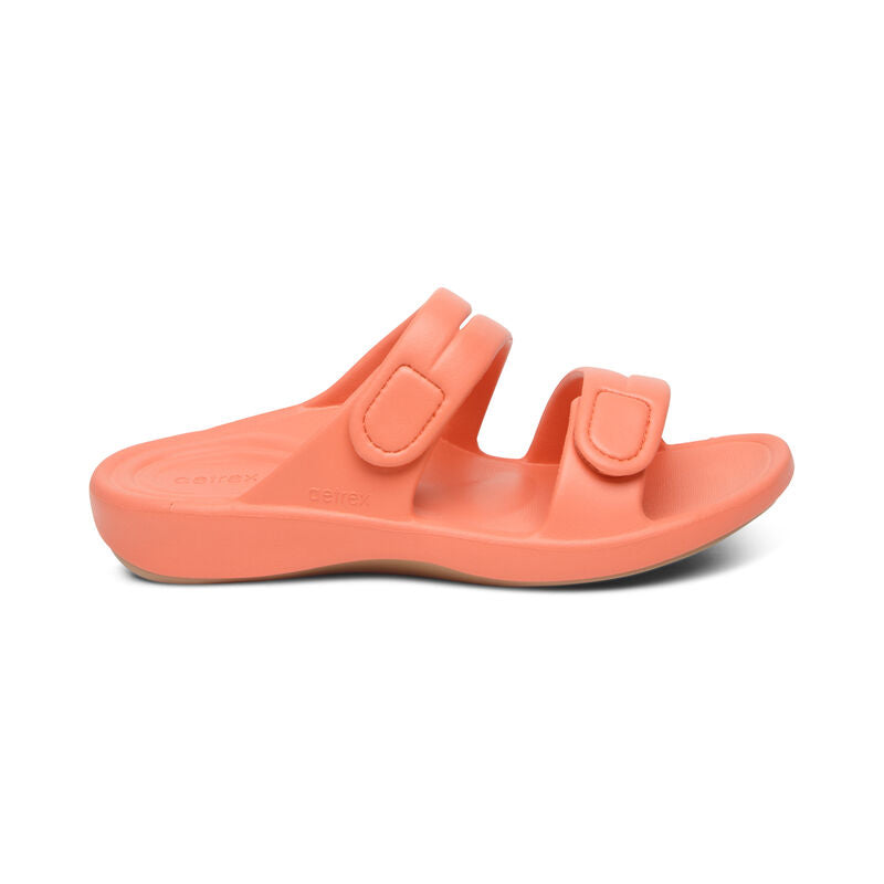 Janey Sport Slides Coral - Sole Therapy