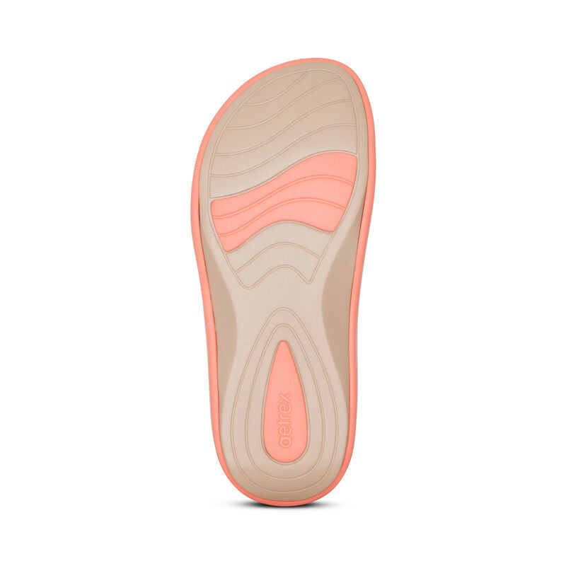 Janey Sport Slides Coral - Sole Therapy