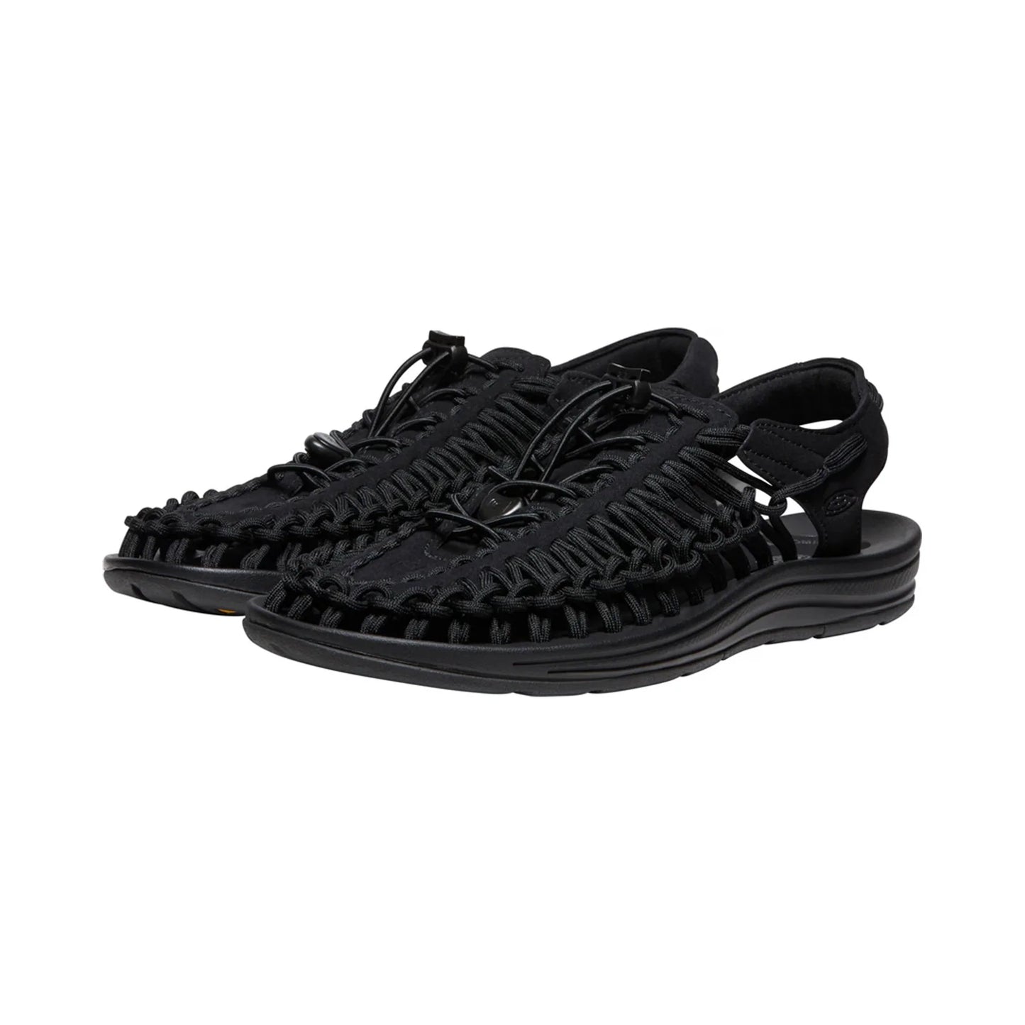 MEN UNEEK FLAT SANDALS BLACK/BLACK - Sole Therapy