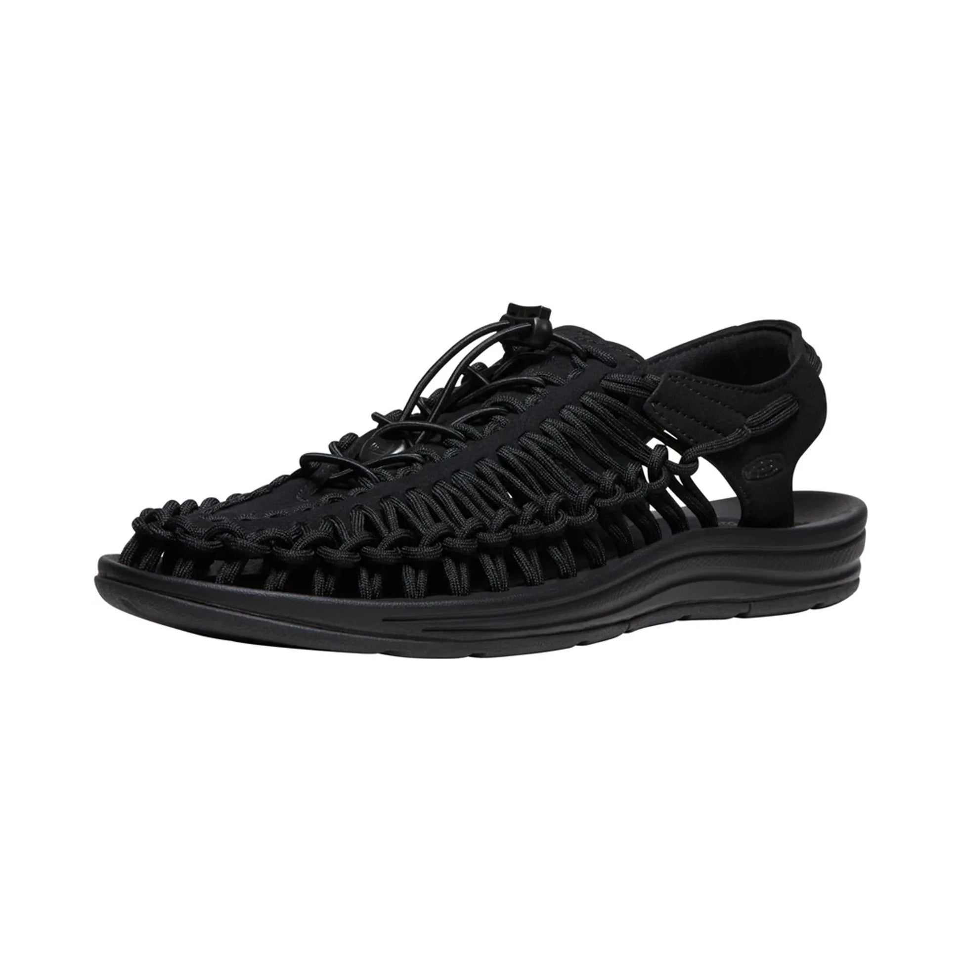 MEN UNEEK FLAT SANDALS BLACK/BLACK - Sole Therapy