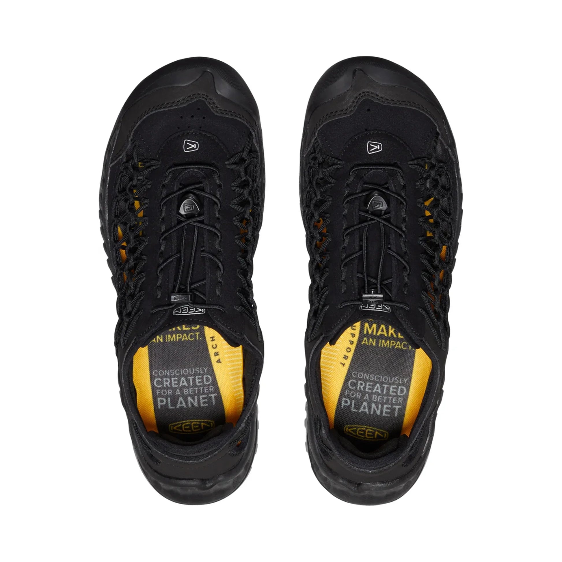 MEN UNEEK  NXIS SANDALS TRIPLE BLACK/BLACK - Sole Therapy