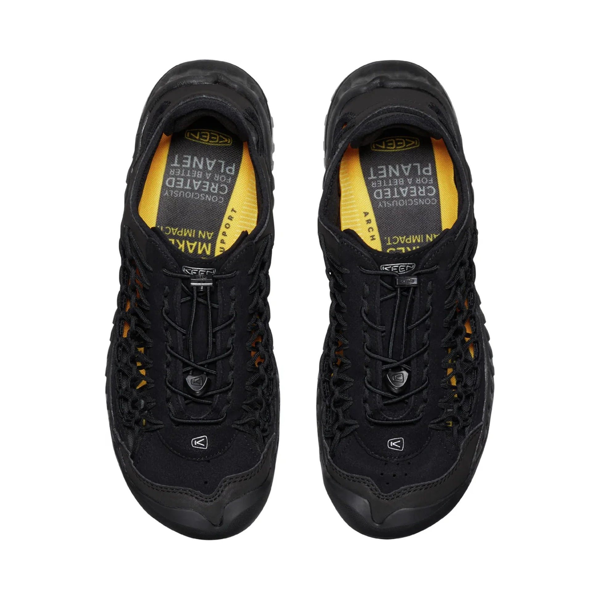 MEN UNEEK  NXIS SANDALS TRIPLE BLACK/BLACK - Sole Therapy