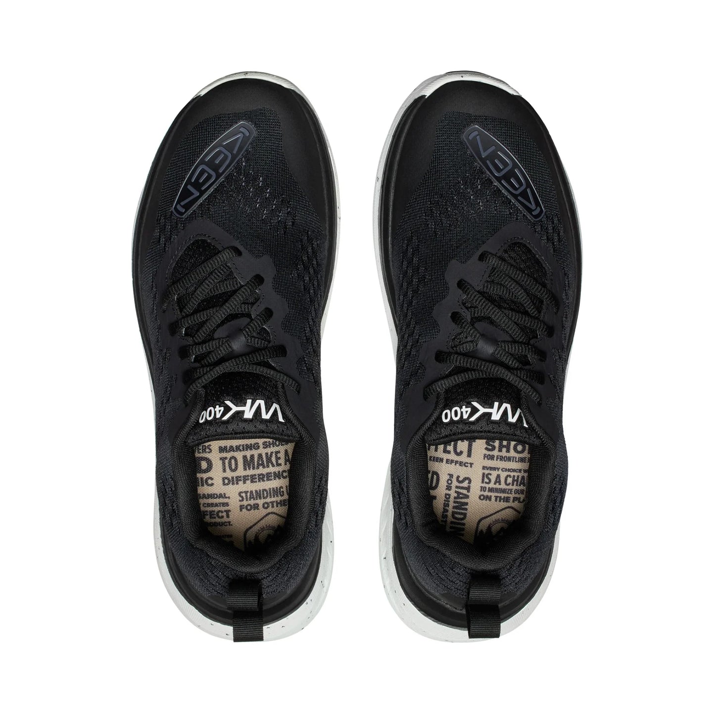 MEN WK400 UNEEK SHOES BLACK/WHITE - Sole Therapy