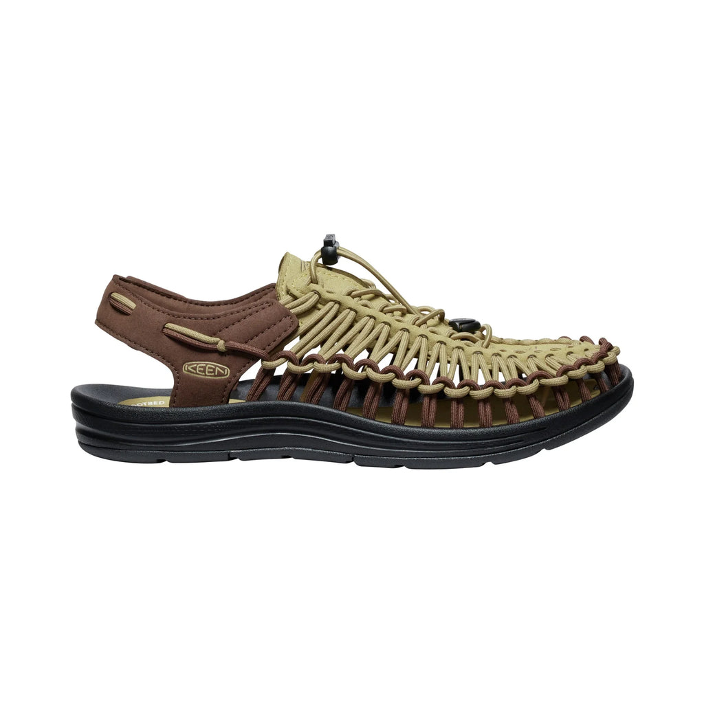 MENS UNEEK FLAT SANDALS KHAKI/DARK EARTH - Sole Therapy