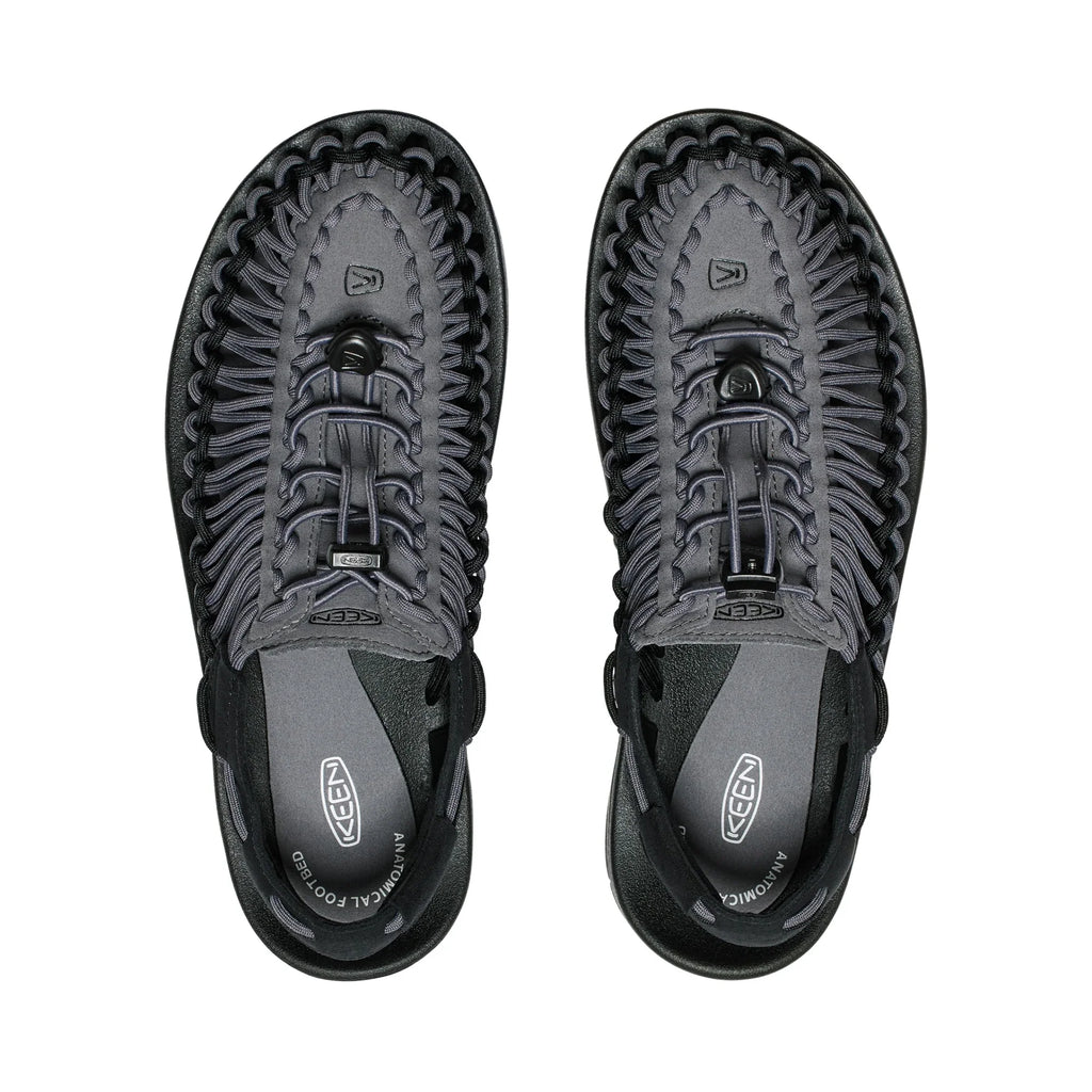 MENS UNEEK FLAT SANDALS MAGNET/STEEL GREY - Sole Therapy