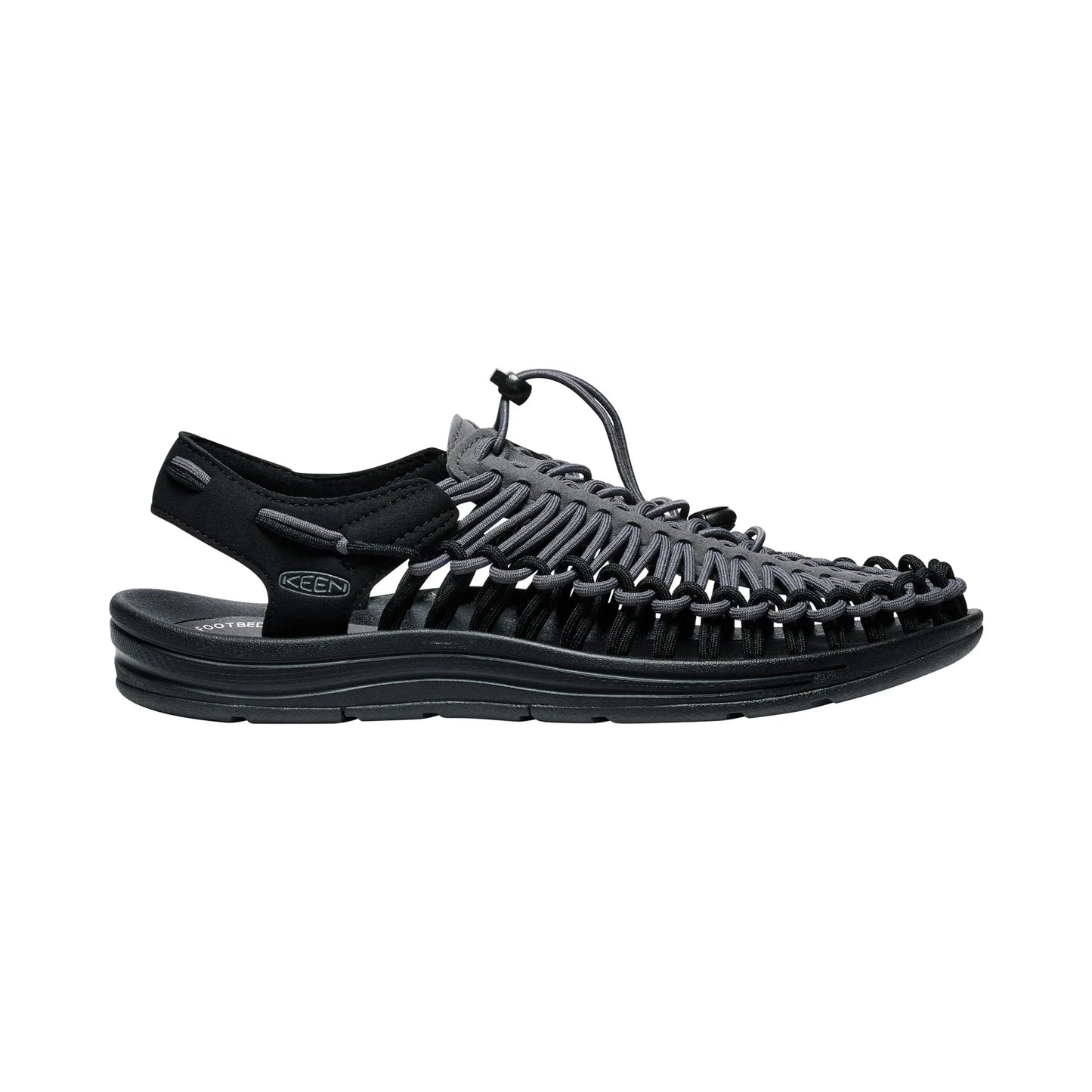 MENS UNEEK FLAT SANDALS MAGNET/STEEL GREY - Sole Therapy