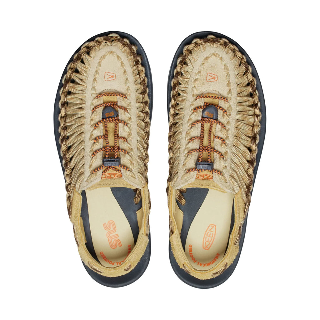 MENS UNEEK FLAT SANDALS WHEAT/REED YELLOW - Sole Therapy