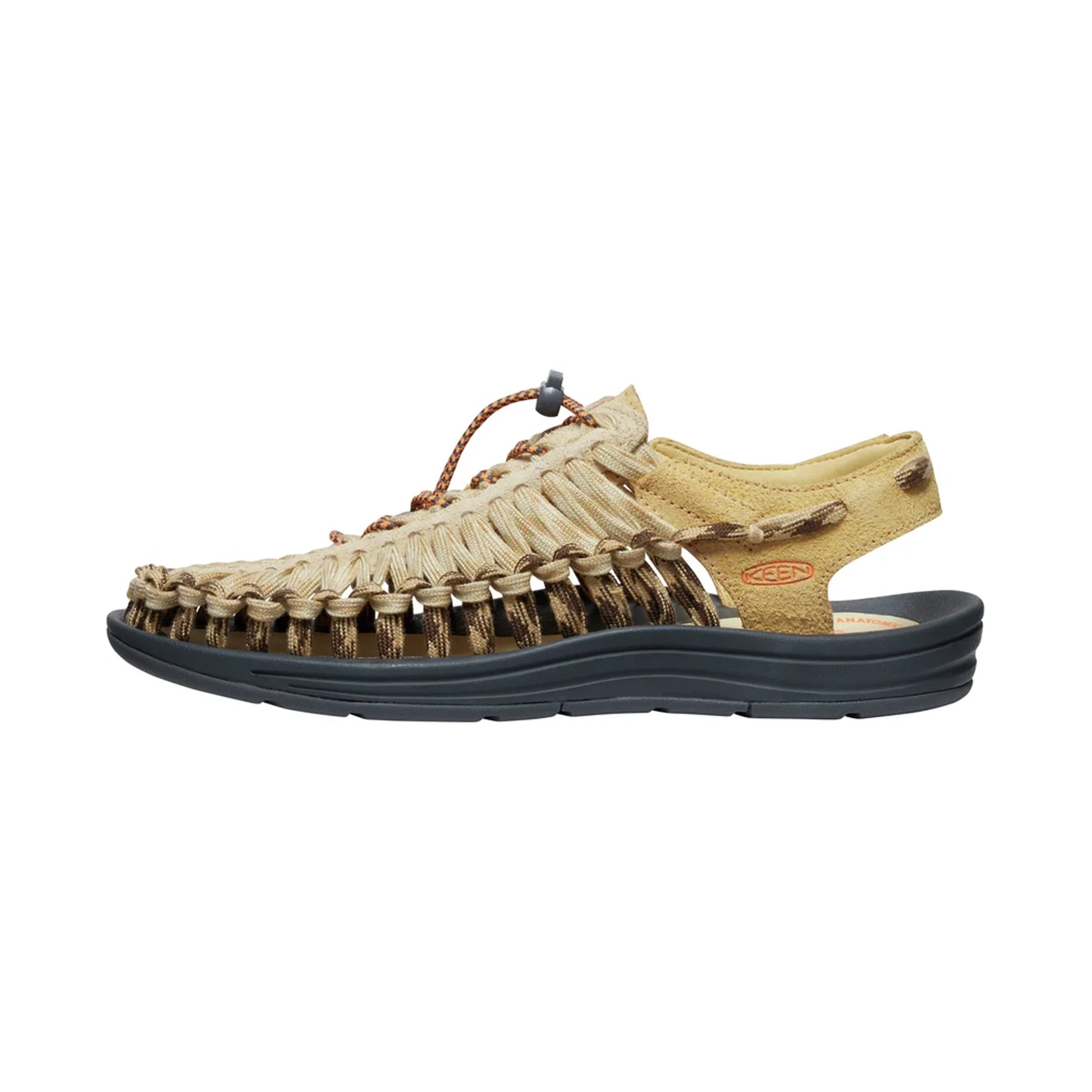 MENS UNEEK FLAT SANDALS WHEAT/REED YELLOW - Sole Therapy