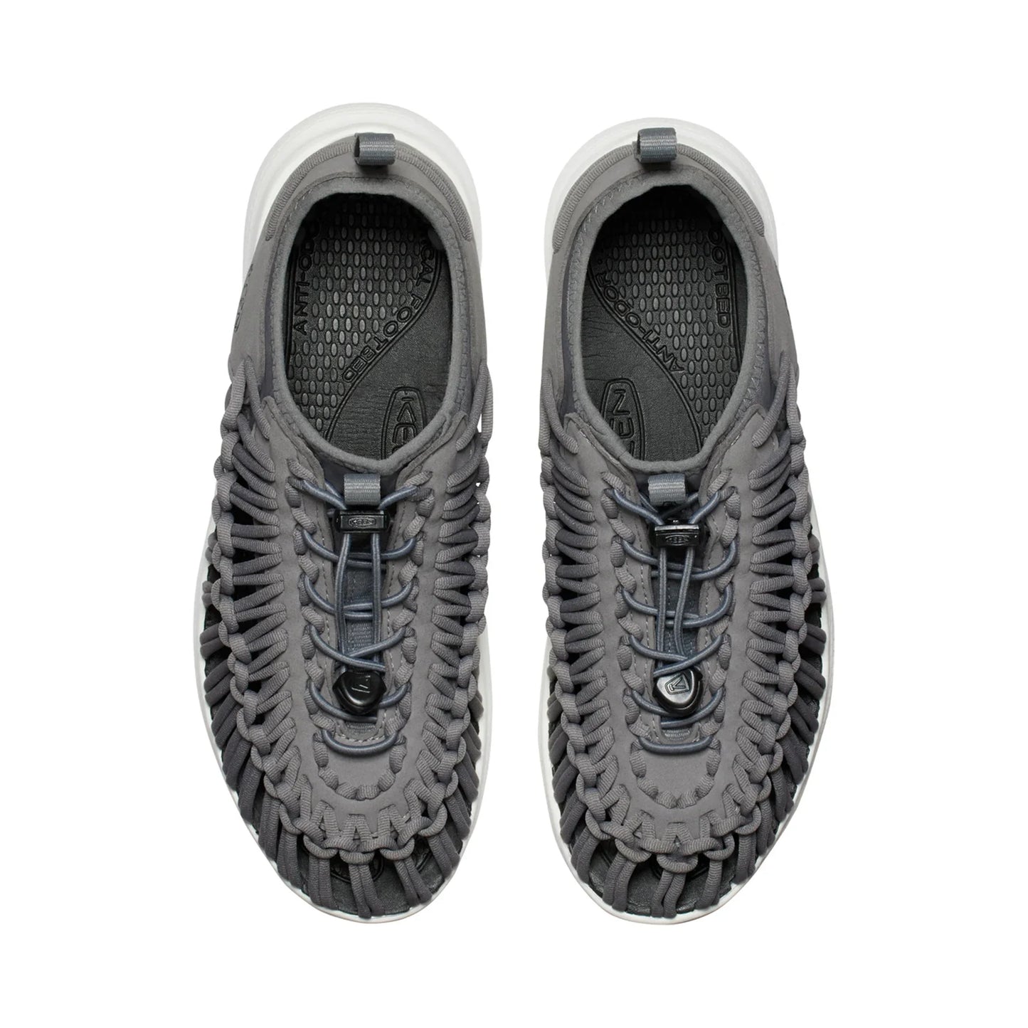 MENS UNEEK O3 FLAT SANDALS GREY/STAR WHITE - Sole Therapy