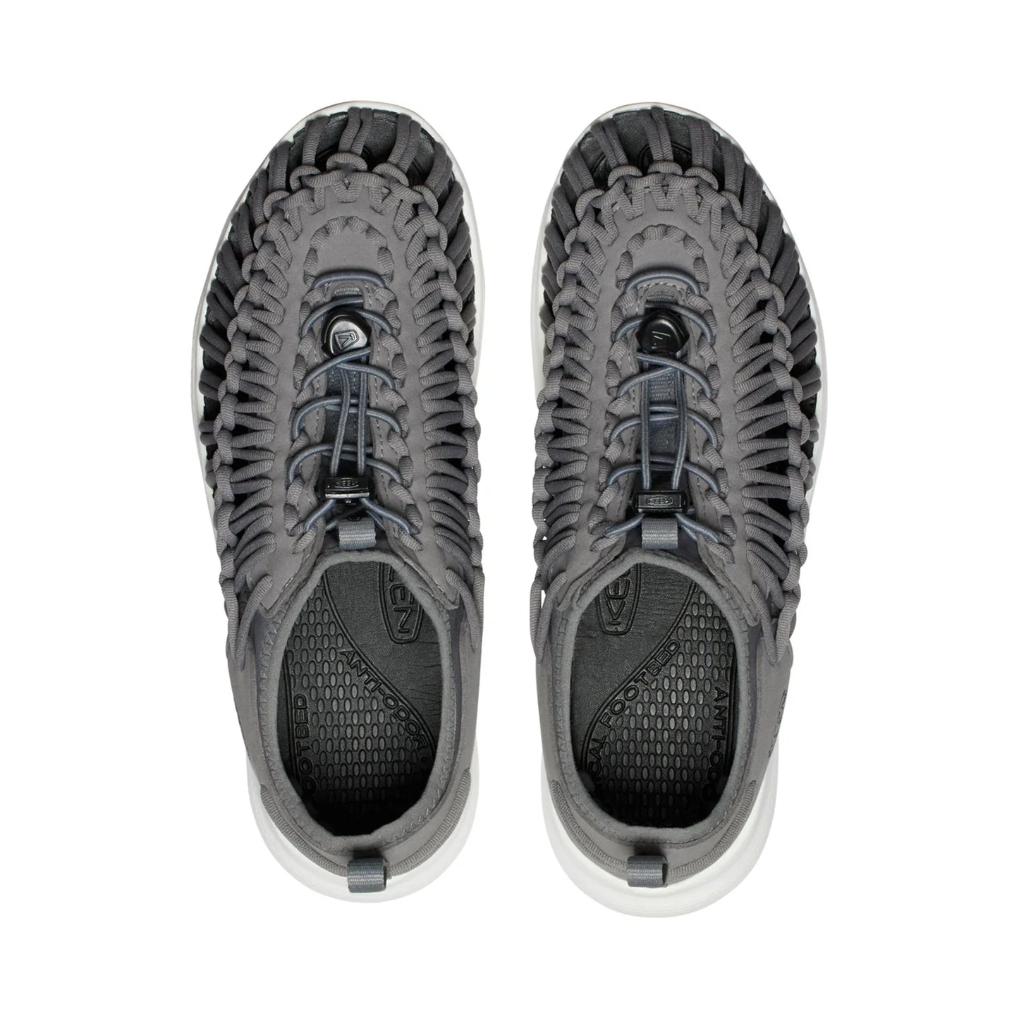 MENS UNEEK O3 FLAT SANDALS GREY/STAR WHITE - Sole Therapy