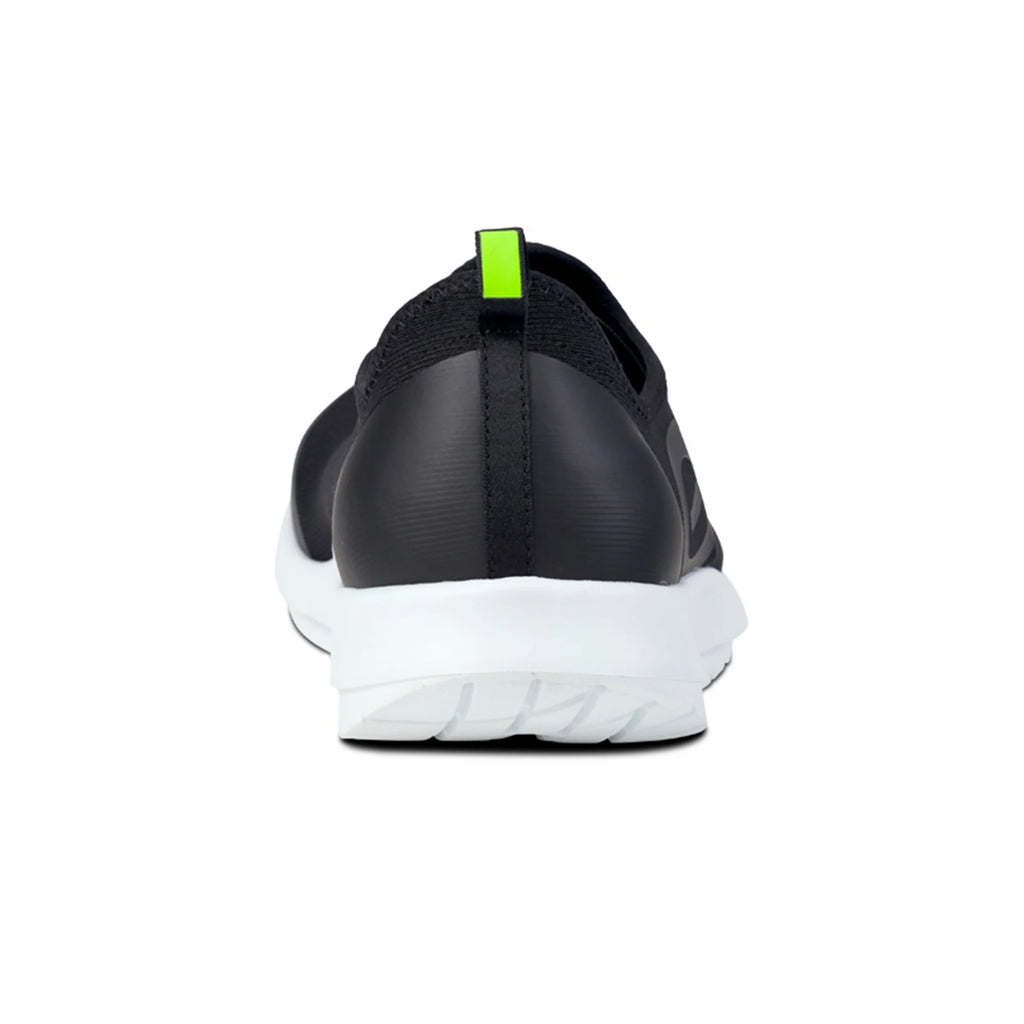 OOFOS MEN'S OOMG SPORT LOW SHOE - WHITE BLACK - Sole Therapy