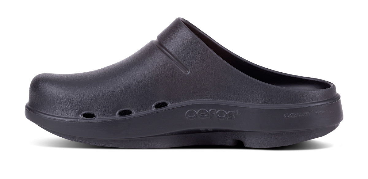 OOFOS UNISEX CLOG SLIDE SANDALS -BLACK - Sole Therapy
